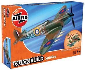 Сборная пластиковая модель Airfix - QUICK BUILD Spitfire, J6000 цена и информация | Конструкторы и кубики | kaup24.ee