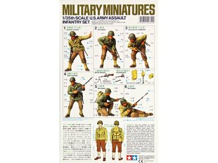 Сборная пластиковая модель Tamiya - U.S. Army Assault Infantry Set, 1/35, 35192 цена и информация | Конструкторы и кубики | kaup24.ee