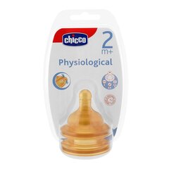 Lateksist pudelilutt Chicco Well-Being 2+ kuud, reguleeritav piimavool, 2 tk hind ja info | Lutipudelid ja aksessuaarid | kaup24.ee
