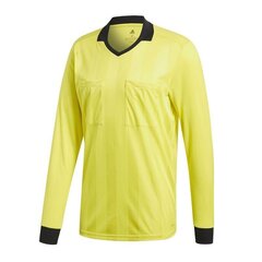 Meeste T-särk Adidas Referee 18 LS, kollane hind ja info | Meeste spordiriided | kaup24.ee