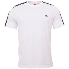 Спортивная футболка для мужчин Kappa Hanno M 308011 11-0601, белая цена и информация | Мужская спортивная одежда | kaup24.ee