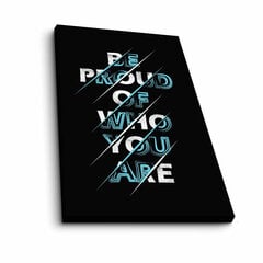 Reproduktsioon Be proud of who you are hind ja info | Seinapildid | kaup24.ee