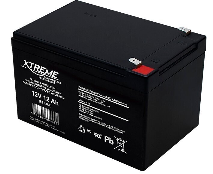 Pliiaku Xtreme AGM 12V 12,0Ah hind ja info | Akud | kaup24.ee