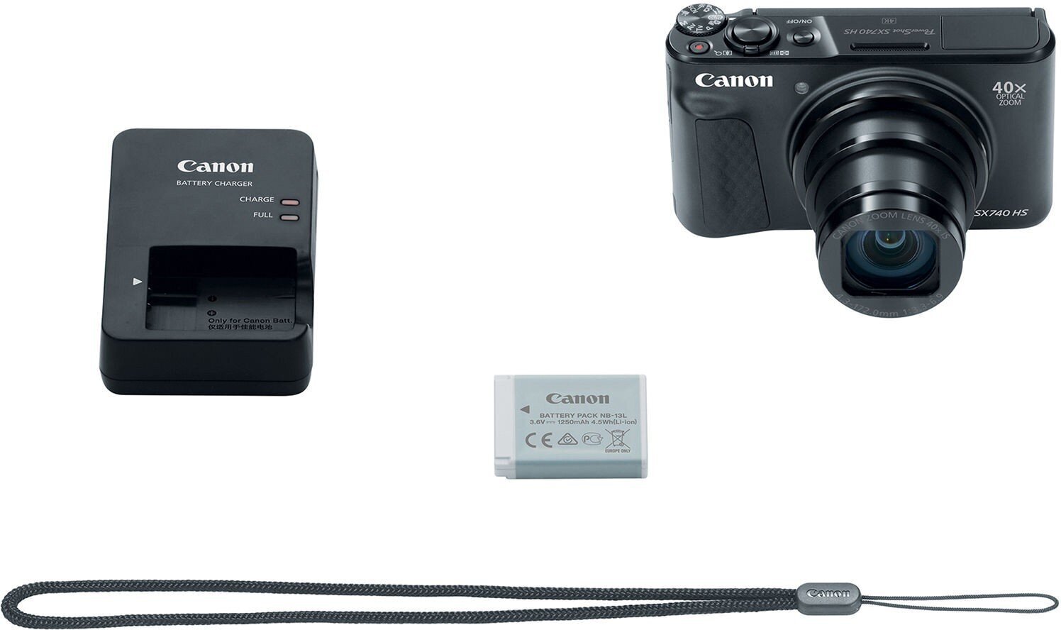 Canon Powershot SX740 HS kompaktkaamera, must hind ja info | Fotoaparaadid | kaup24.ee