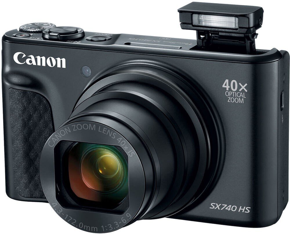 Canon Powershot SX740 HS kompaktkaamera, must hind ja info | Fotoaparaadid | kaup24.ee