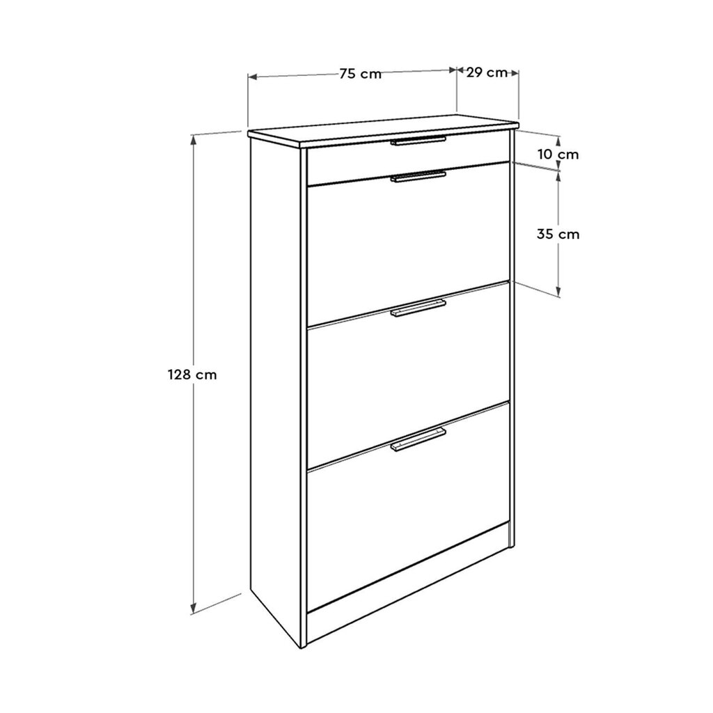 Kingakapp Kalune Design SHC-431-DD-1, valge hind ja info | Jalatsikapid, jalatsiriiulid | kaup24.ee