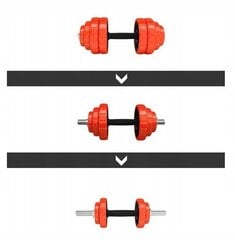 Raskuste ja kangi komplekt HMS SGGX30, 30 kg цена и информация | Гантели, гири, штанги | kaup24.ee