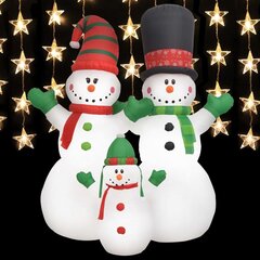 vidaXL täispumbatav lumememme pere, LED, IP44, 240 cm hind ja info | Peokaunistused | kaup24.ee