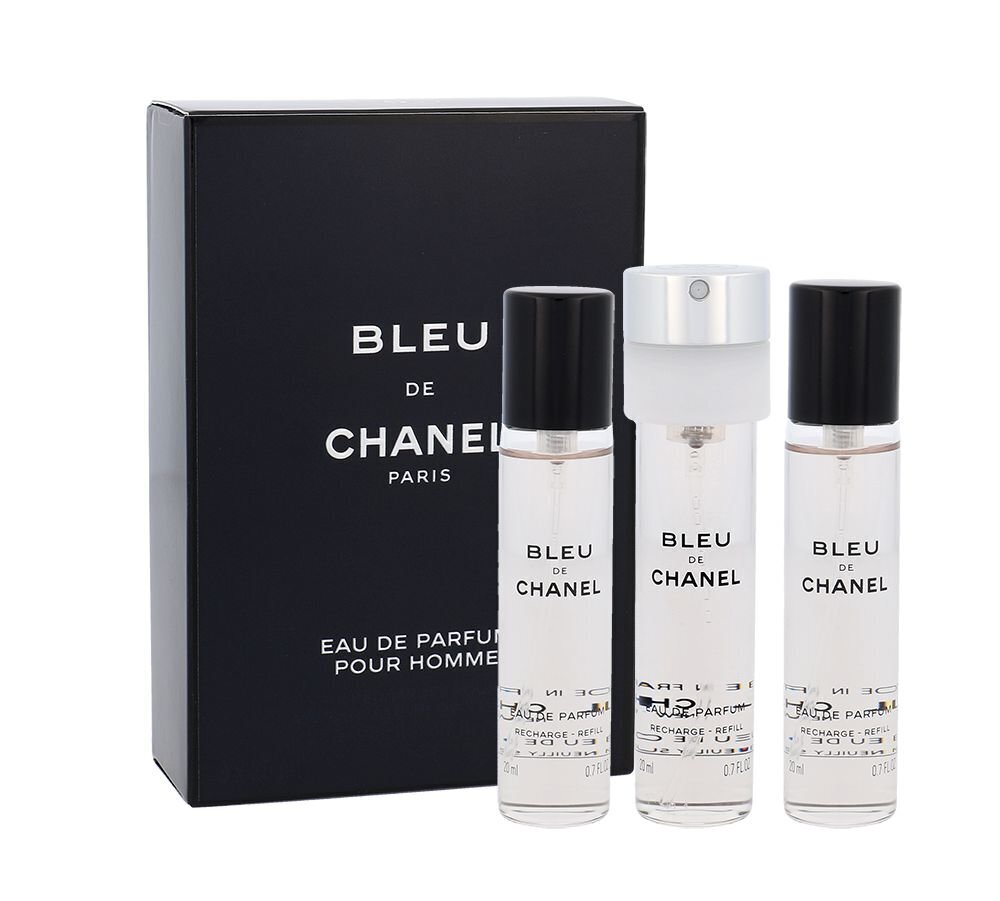Chanel Bleu de Chanel EDP meestele 3x20 ml цена и информация | Meeste parfüümid | kaup24.ee