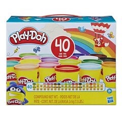 Play-Doh пластилин, 40 баночек. Разные цвета, 3,4 кг - E9413 Hasbro цена и информация | Принадлежности для рисования, лепки | kaup24.ee