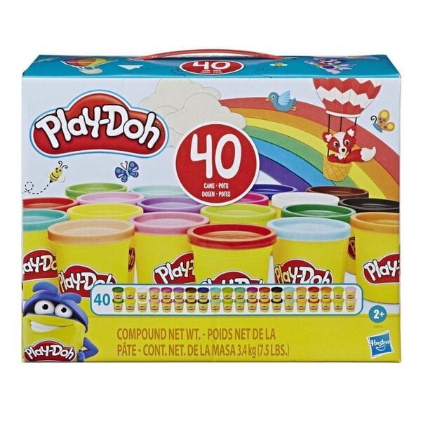 Plastiliin Play-Doh, 40 tk, erinevates värvides, 3,4 kg hind | kaup24.ee