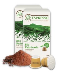 Kohvikapslid Fairtrade Bio, Go Caffe(Nespresso® * masinatele) ,kompostitav 10x5,5g hind ja info | Kohvikapslid Fairtrade Bio, Go Caffe(Nespresso® * masinatele) ,kompostitav 10x5,5g | kaup24.ee