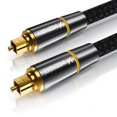 Wozinsky digital optical audio fiber cable Toslink SPDIF 2m black (WOPT-20) цена и информация | Кабели для телефонов | kaup24.ee