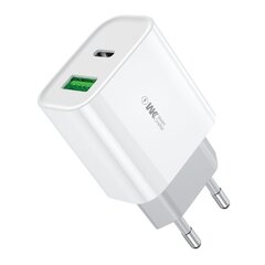 WK Design Quick charger EU USB / Lightning Power Delivery Quick Charge 3.0 20W WP-U53 hind ja info | Mobiiltelefonide laadijad | kaup24.ee