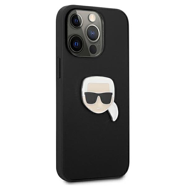 Karl Lagerfeld KLHCP13LPKMK, telefonile iPhone 13 Pro / 13, must hind ja info | Telefoni kaaned, ümbrised | kaup24.ee