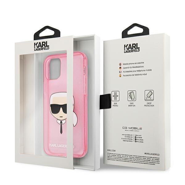 Karl Lagerfeld KLHCP13SKHTUGLP, telefonile iPhone 13 mini, roosa hind ja info | Telefoni kaaned, ümbrised | kaup24.ee