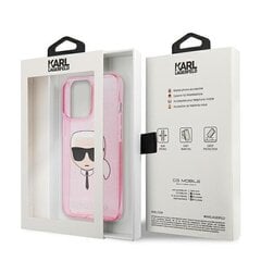 Karl Lagerfeld KLHCP13XKHTUGLP, telefonile iPhone 13 Pro Max, roosa hind ja info | Telefoni kaaned, ümbrised | kaup24.ee
