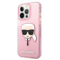 Karl Lagerfeld KLHCP13XKHTUGLP, telefonile iPhone 13 Pro Max, roosa цена и информация | Чехлы для телефонов | kaup24.ee