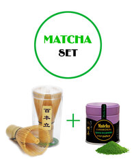 Набор - Matcha tea Japan Ceremonial (Kyoto), 40 г + бамбуковый венчик (chasen) цена и информация | Чай | kaup24.ee