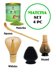 Набор Matcha tea 80г + Whisks (венчик) + spoon (мерная ложка) + stand (подставка) цена и информация | Чай | kaup24.ee