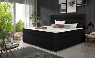 Кровать NORE Softy 160х200 см, черная эко кожа цена и информация | Кровати | kaup24.ee