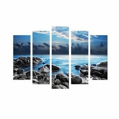 Репродукция из пяти частей Камни у моря цена и информация | Картины, живопись | kaup24.ee