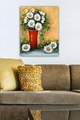 Репродукция Белые цветы в красной вазе цена и информация | Картины, живопись | kaup24.ee
