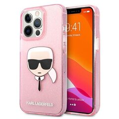 Karl Lagerfeld KLHCP13LKHTUGLP, telefonile iPhone 13 Pro / 13, roosa цена и информация | Чехлы для телефонов | kaup24.ee
