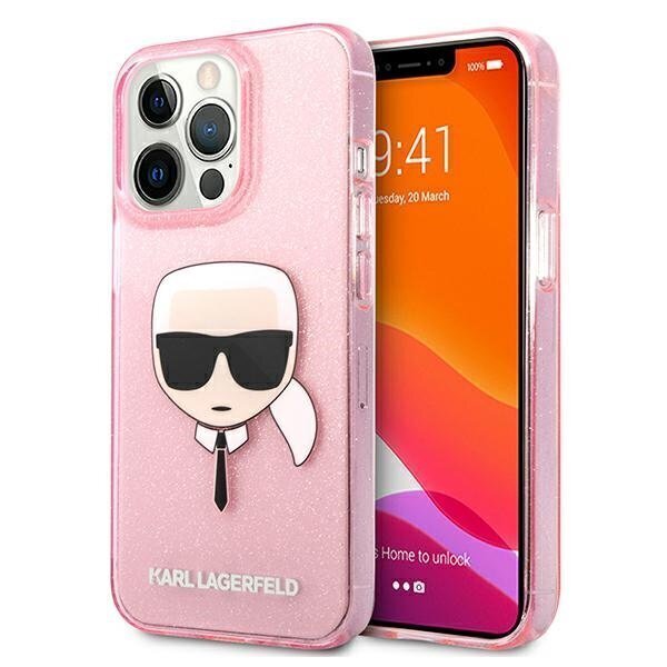 Karl Lagerfeld KLHCP13LKHTUGLP, telefonile iPhone 13 Pro / 13, roosa hind ja info | Telefoni kaaned, ümbrised | kaup24.ee