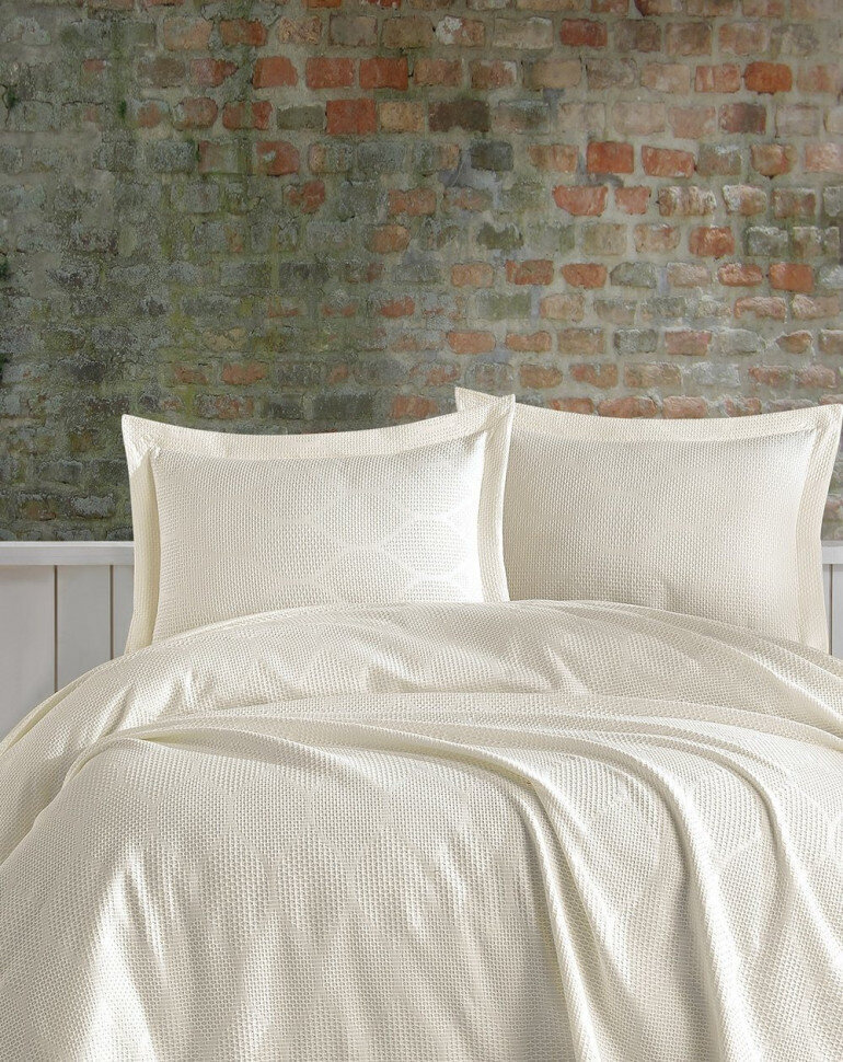 Padjapüüridega voodikate VERA Cream, 220x240 cm, 3 osa цена и информация | Voodikatted, pleedid | kaup24.ee
