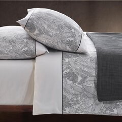 Комплект постельного белья LEAF Black, 200x220, 4 части цена и информация | Постельное белье | kaup24.ee