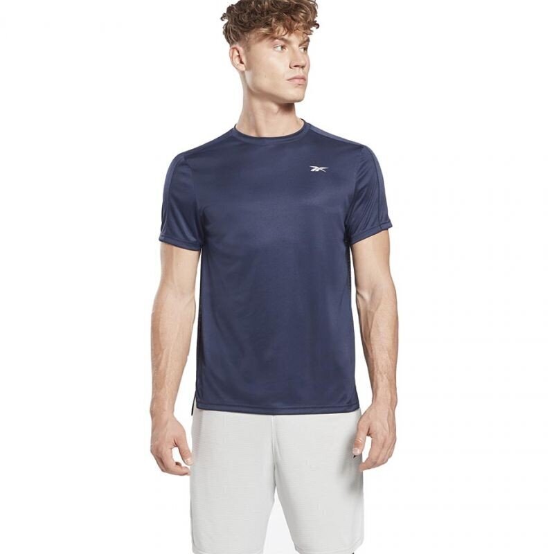 Meeste spordisärk Reebok Workout Ready Short Sleeve Tech Tee M GJ0872, sinine цена и информация | Meeste spordiriided | kaup24.ee