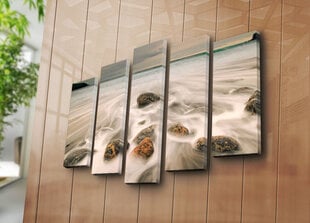 Репродукция из пяти частей Прибрежные камни цена и информация | Картины, живопись | kaup24.ee