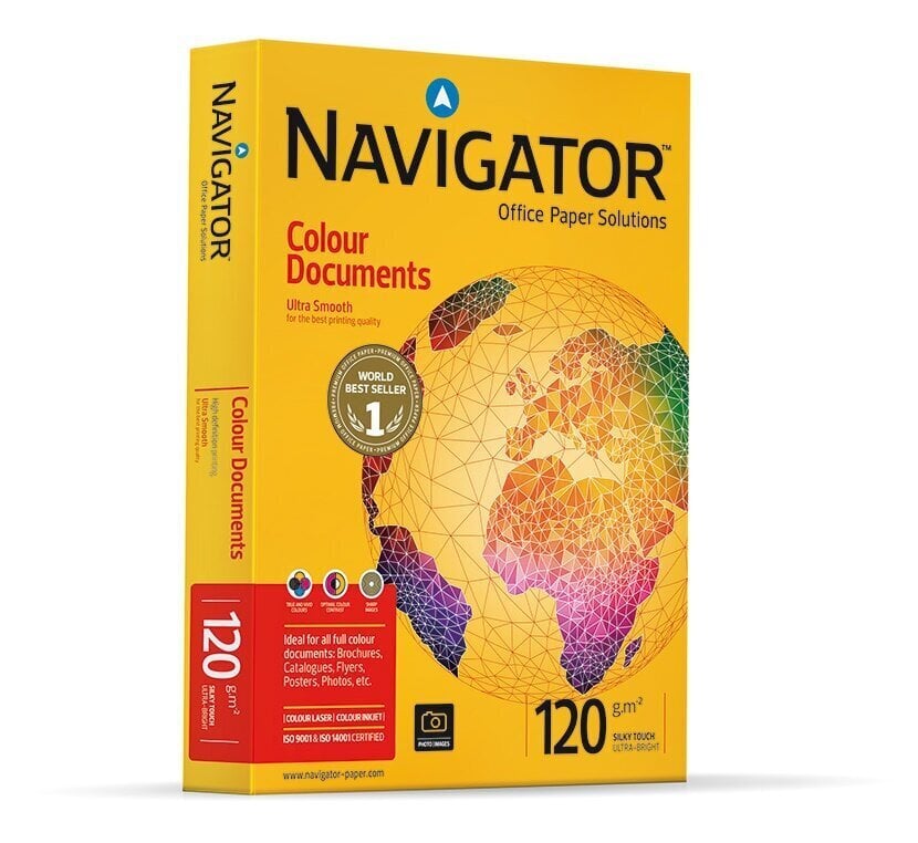 Koopiapaber A4 120g Navigator ColourDocuments 250lehte/pk цена и информация | Vihikud, märkmikud ja paberikaubad | kaup24.ee