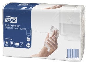 Lehträtik Tork H2 Xpress Soft Multifold Universal z-fold 2-kihiline 190 lehte/kilepakis (lehe mõõt 23,4x19,7cm) цена и информация | Туалетная бумага, бумажные полотенца | kaup24.ee