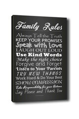 Репродукция Family rules (black and white) цена и информация | Картины, живопись | kaup24.ee