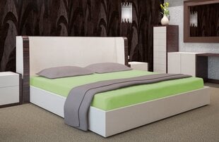 Kummiga voodilina Jersey 160x200cm, roheline II hind ja info | Voodilinad | kaup24.ee