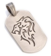 Подвеска Bico "Sentosa" Dog Tag Lion Tribal (DT19) цена и информация | Мужские украшения | kaup24.ee