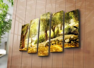 Репродукция из пяти частей Деревья цена и информация | Картины, живопись | kaup24.ee