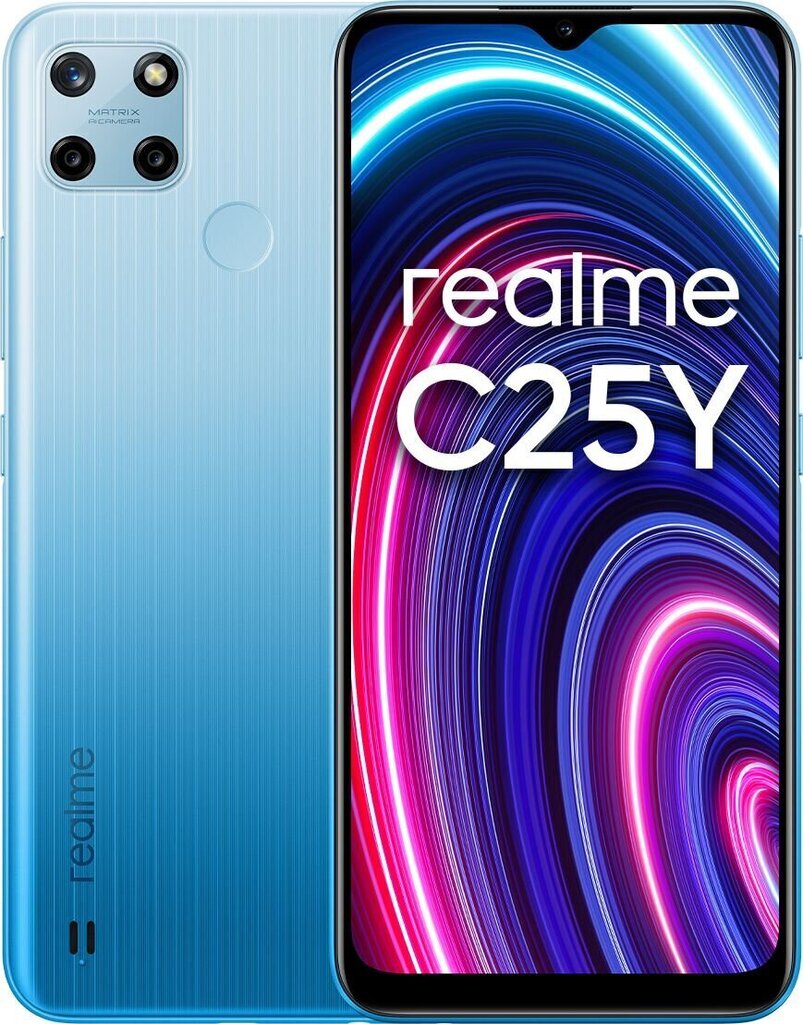 Realme C25Y, 128 GB, Dual SIM, Blue цена и информация | Telefonid | kaup24.ee