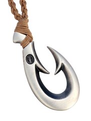 Bico "Matua Natuica" Племенной кулон в стиле маори, завязанный на шнурке ручной работы (SR9) цена и информация | Мужские украшения | kaup24.ee