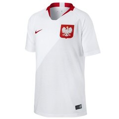 Laste spordisärk Nike Stadium Home Junior Polish Team цена и информация | Рубашки для мальчиков | kaup24.ee