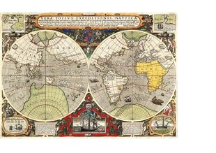 Pusle Clementoni High Quality Collection Antique Nautical Map Antiikne merekaart 36526, 6000 tk hind ja info | Pusled | kaup24.ee