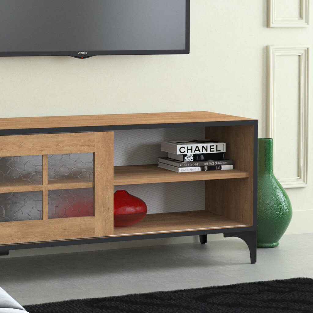 TV-laud Kalune Design Revival 100Lk, pruun/must hind ja info | TV alused | kaup24.ee