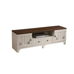 ТВ-стол Kalune Design Gazel 170Lk, белый/коричневый цена и информация | Тумбы под телевизор | kaup24.ee