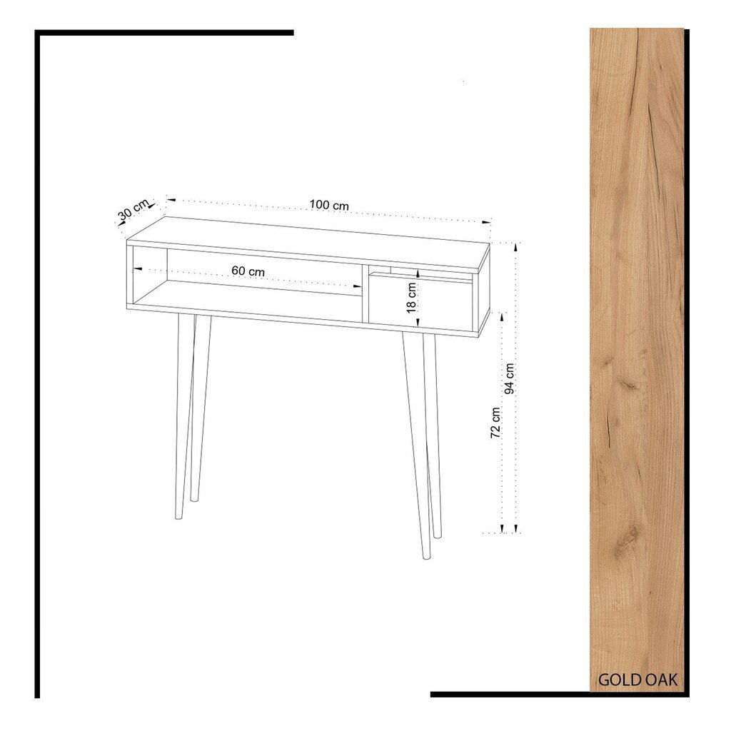 Abilaud Kalune Design Kiogi, pruun/valge hind ja info | Diivanilauad | kaup24.ee