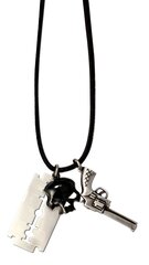 Комплект ожерелья Bico "Officer Cut Skull" (MX10) цена и информация | Мужские украшения | kaup24.ee