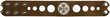 Bico Browni nahast kätised / randmepaelad metallist sisestusega (BWE6 Brown) 50mm 1 31/32″ цена и информация | Meeste ehted | kaup24.ee