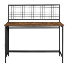 Письменный стол Songmics 118x60, темно-коричневый/черный цена и информация | Компьютерные, письменные столы | kaup24.ee