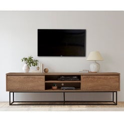 TV-laud Kalune Design Rodez 180, pruun/must hind ja info | TV alused | kaup24.ee